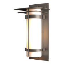 Hubbardton Forge 305993-SKT-77-GG0034 - Banded with Top Plate Outdoor Sconce