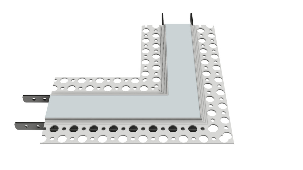 90-Degree Flat Corner Channel for Inspire Mud-In 1" Channel